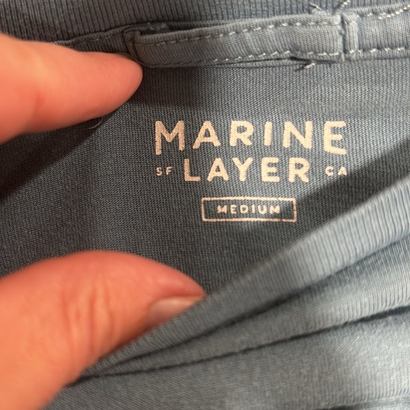 Marine Layer eternally on break smoke blue T shirt size Medium - Picture 5 of 8